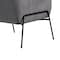 Armen Living Karen Gray Velvet Modern Accent Chair LCKRCHGRY - alternate 7